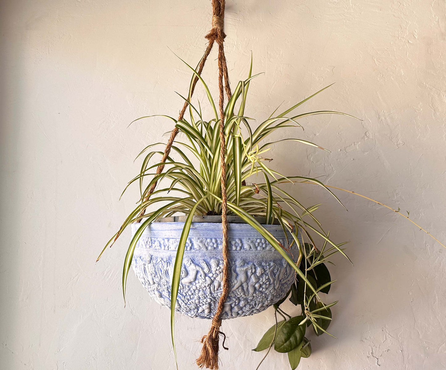 cherub hanging planter