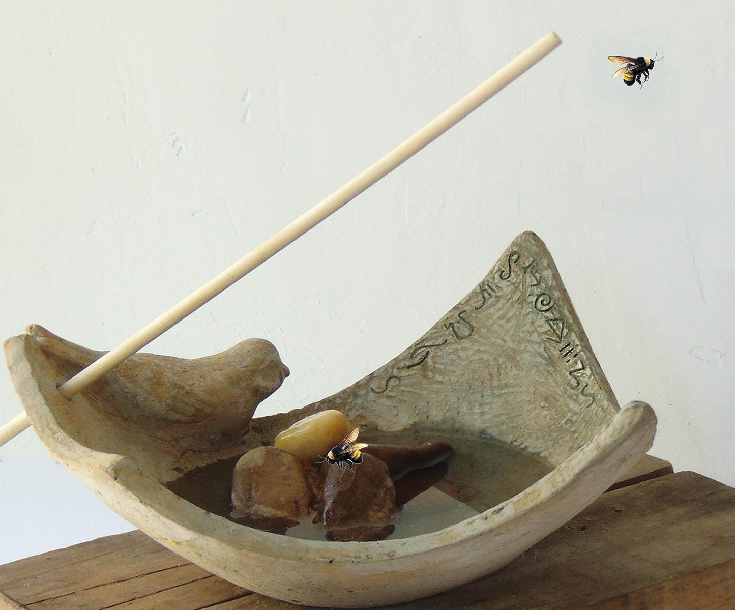 Bee-Bath & Bird-Feeders