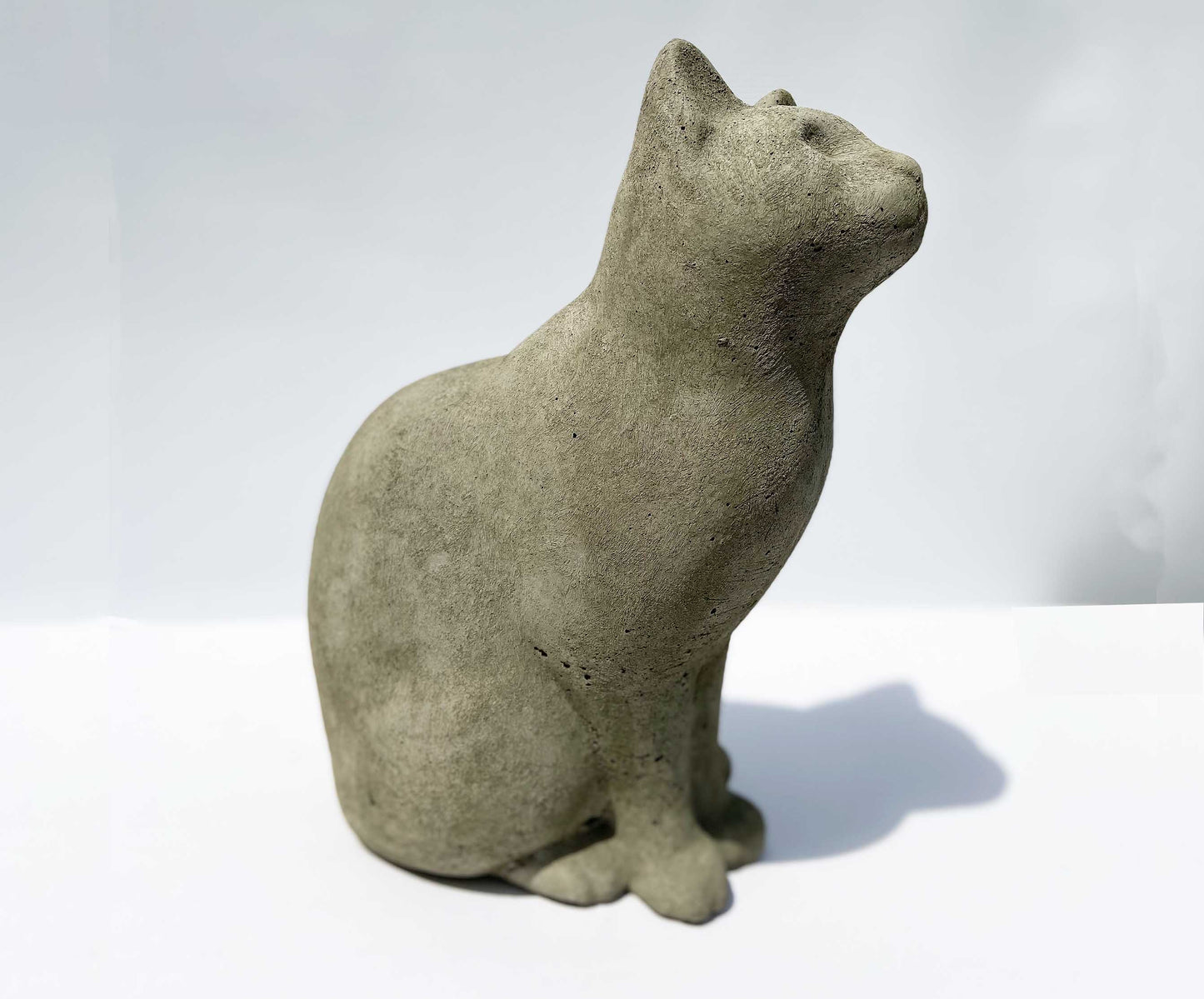 Cat stone statue